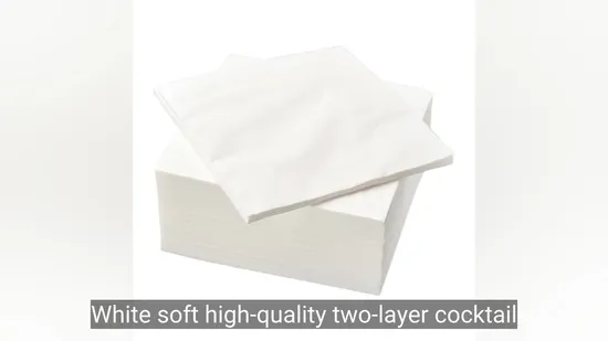 Guardanapos de coquetel brancos macios premium, 23 x 23 cm, perfeitos para festas