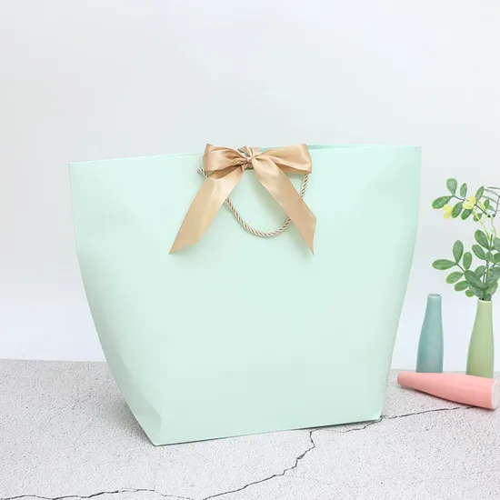 Sacola de compras personalizada para cosméticos, joias, presentes de casamento, alça de caixa, tecido kraft, papel, sacola de compras, pequena fita de presente, sacola de roupas fechada para envio