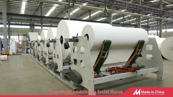 Papel de seda facial 100% polpa de bambu virgem, cor crua e macia
